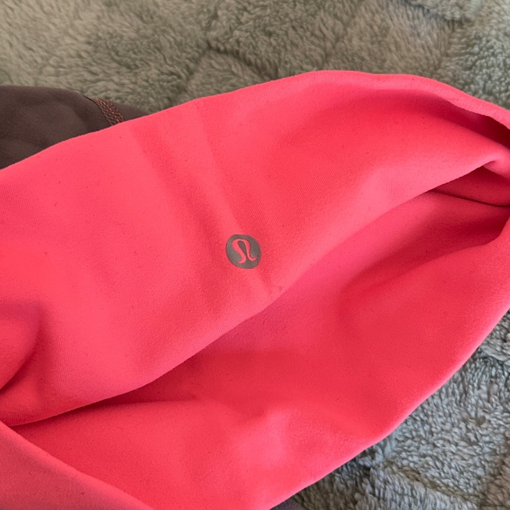 Lululemon Wunder Under Pant Leggings Grapefruit Reversible Pink/Gray - Picture 10 of 16